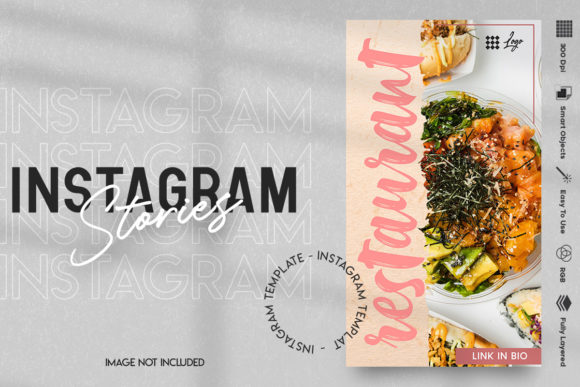 Preview of Food Instagram Stories Template food social media design template