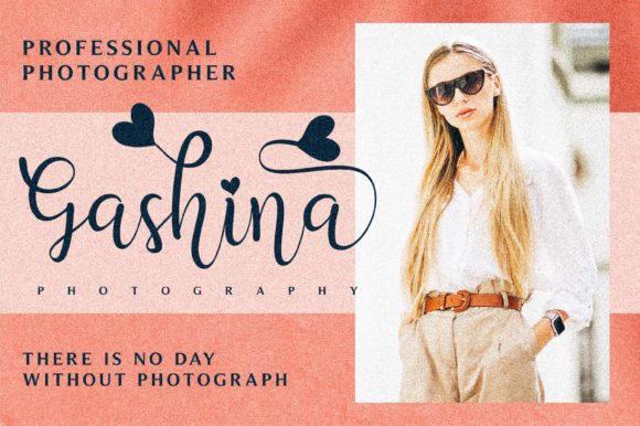 Gashina Font PNG with transparent background - Preview 6