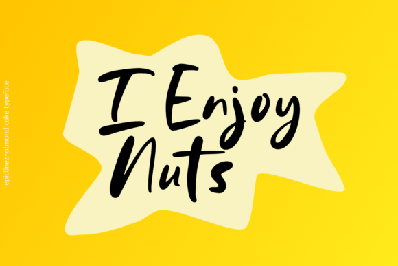 Almond Cake Font - Preview 1