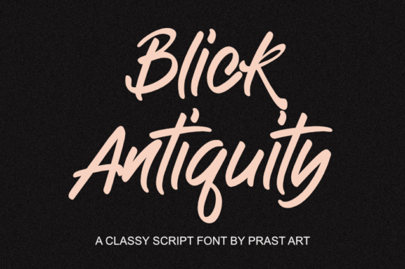 Antiquity Blick Font - Preview 1