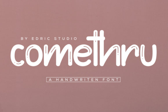 Comethru Font - Preview 1