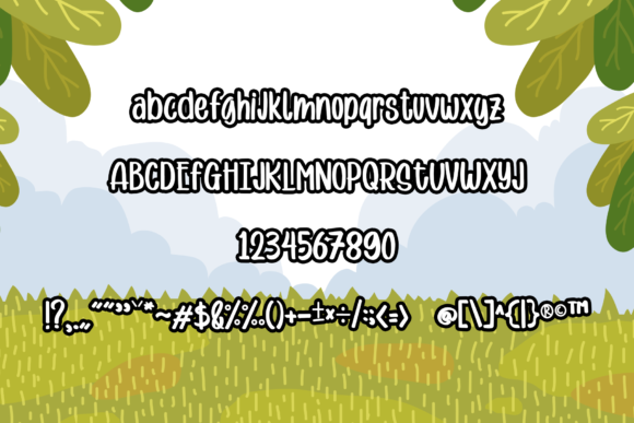 Dhino Dhino Font PNG with transparent background - Preview 2