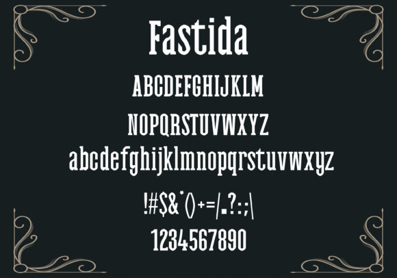 Fastida Font - Preview 1