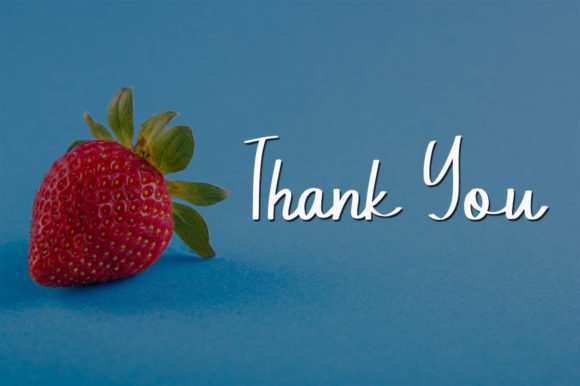 Fresh Strawberry Font PNG with transparent background - Preview 3