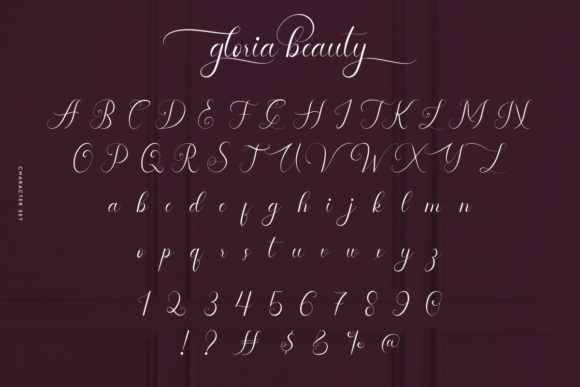 Gloria Beauty Font - Preview 4