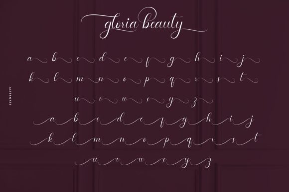 Gloria Beauty Font - Preview 6