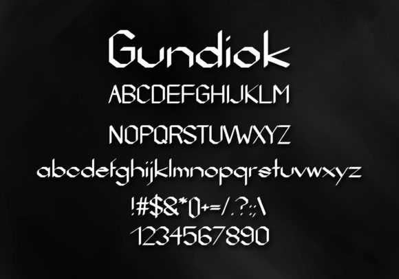 Gundiok Font - Preview 1