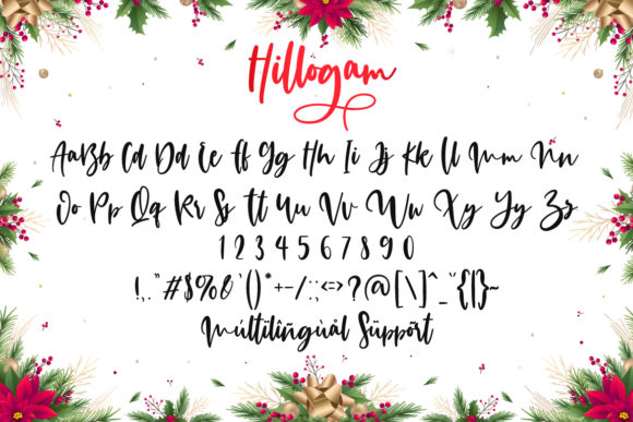 Hillogam Font PNG with transparent background - Preview 5