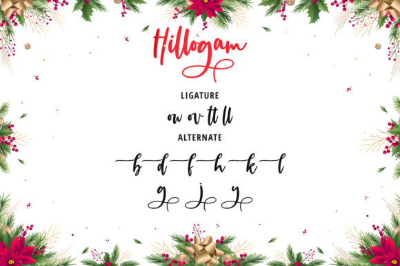 Hillogam Font PNG with transparent background - Preview 6
