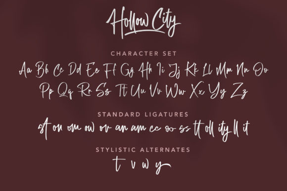 Hollow City Font - Preview 2