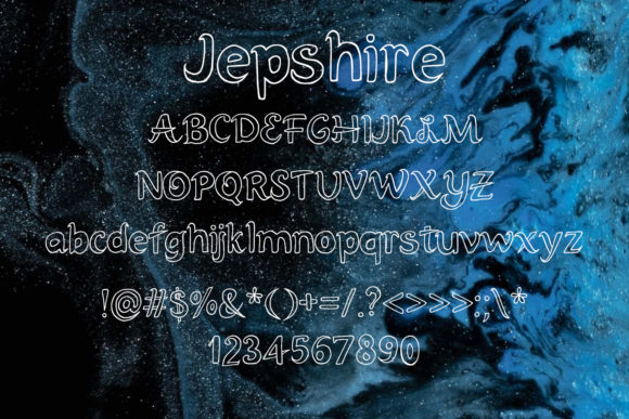 Jepshire Font font preview - 1