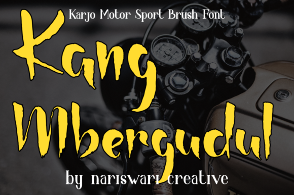 Karjo Motor Sport Font PNG with transparent background - Preview 2