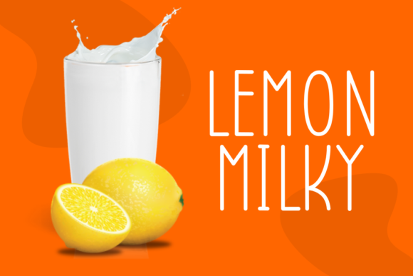 Lemon Melon Font PNG with transparent background - Preview 1