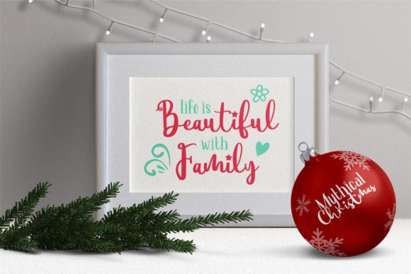 Mythical Christmas Font PNG with transparent background - Preview 1