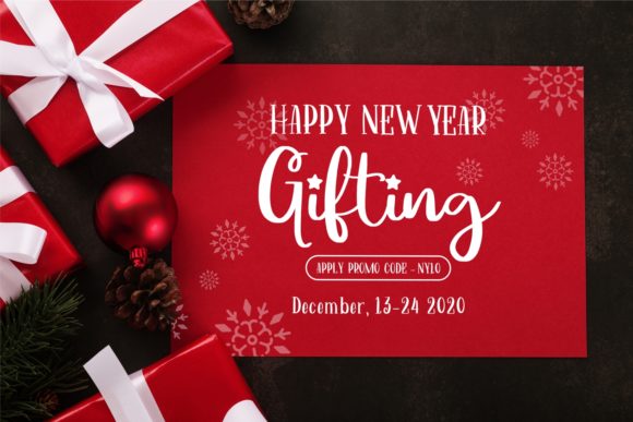 Mythical Christmas Font PNG with transparent background - Preview 5