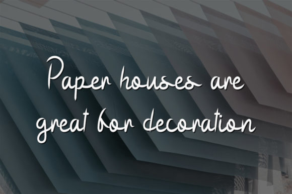 Paper Home Font PNG with transparent background - Preview 1