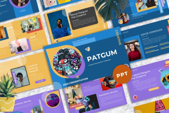 Preview of Patgum - Creative Powerpoint Templates PowerPoint template