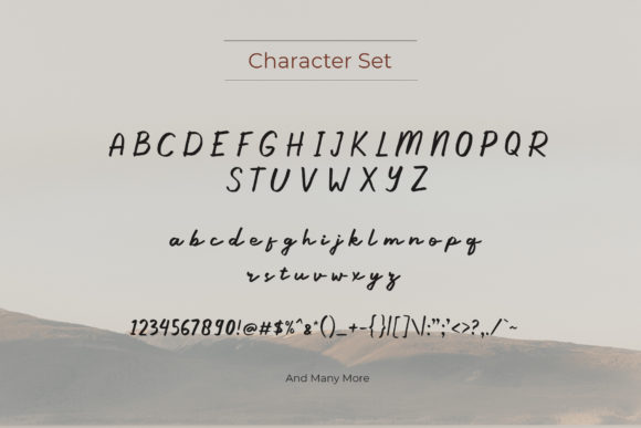 Ramony Font PNG with transparent background - Preview 5
