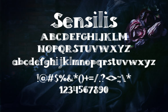 Sensilis Font PNG with transparent background - Preview 1