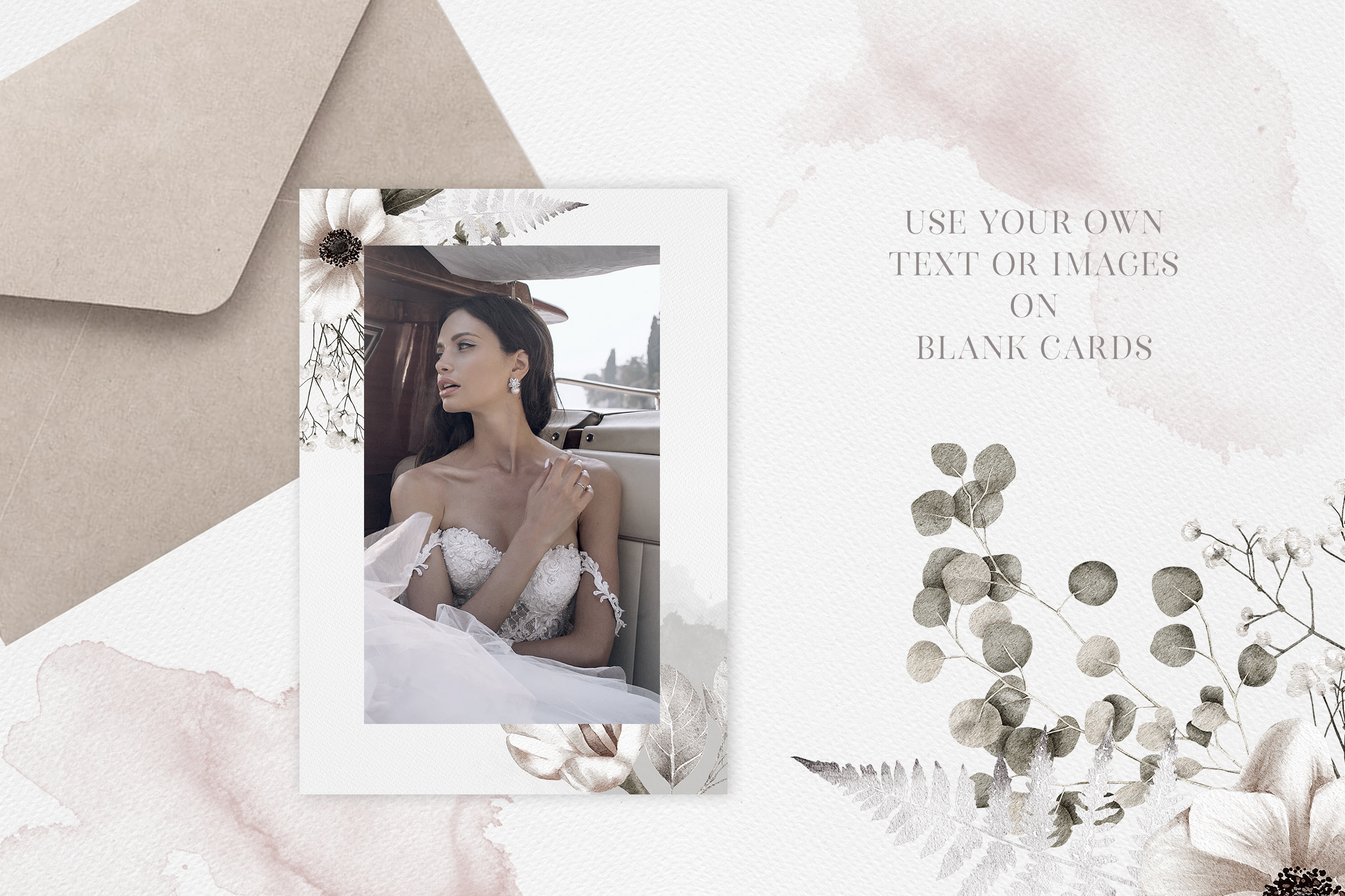 Watercolor Floral Cards Templates CMYK - photo 2