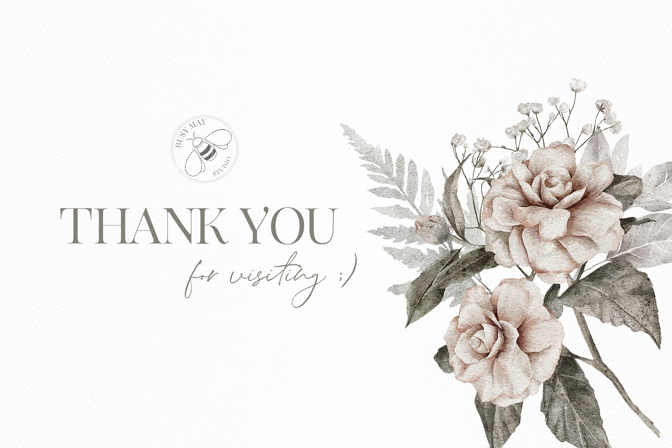 Watercolor Floral Cards Templates CMYK - photo 8
