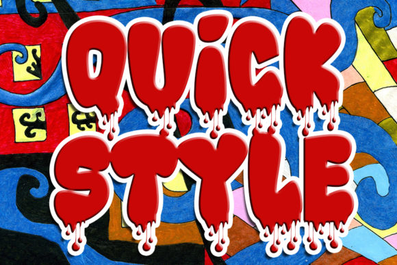 Blood Blue Font - Preview 2