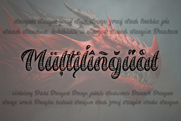 Dragon Wings Font - Preview 3