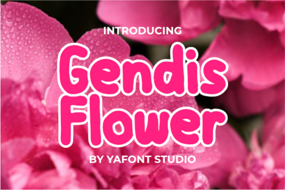 Gendis Flower Font - Preview 2