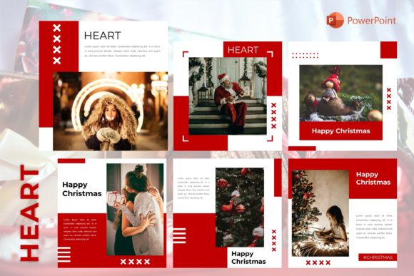 Instagram Feed Template Heart Graphics