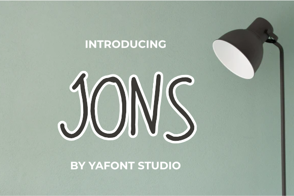 Jons Font PNG with transparent background - Preview 1