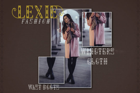 Lexie Font PNG with transparent background - Preview 4