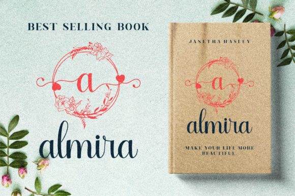 Marliana Monogram Font PNG with transparent background - Preview 2