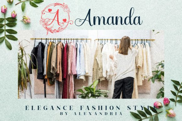 Marliana Monogram Font PNG with transparent background - Preview 3