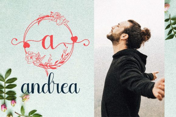 Marliana Monogram Font PNG with transparent background - Preview 6