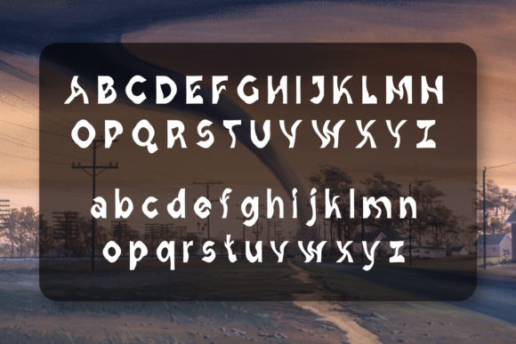 Panic Twister Font PNG with transparent background - Preview 1