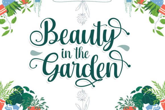 Rashida Garden Font PNG with transparent background - Preview 2
