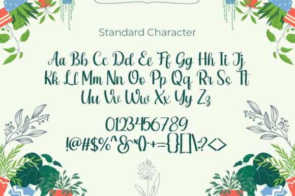Rashida Garden Font PNG with transparent background - Preview 5