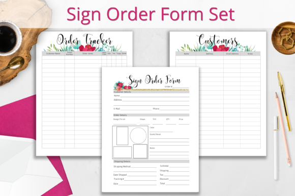 Order Tracker PDF Graphic by Hustle Smart Shop · Creative Fabrica