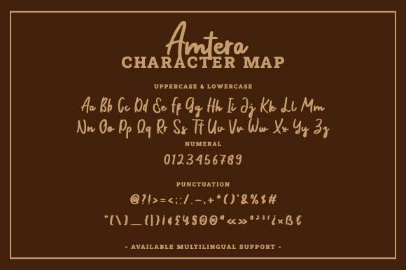 Amtera Font - Preview 4