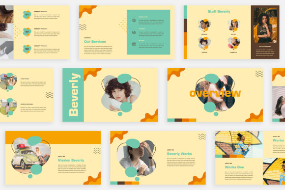 Beverly Retro Google Slide Presentation Template
