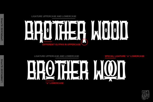 Brother Wood Font - Preview 1