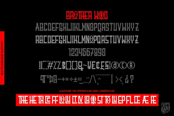 Brother Wood Font - Preview 2