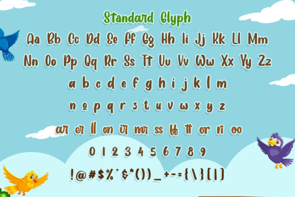 Cherry Bird Font - Preview 2