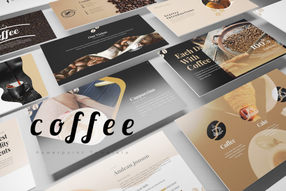 Preview of Coffee PowerPoint Presentation food presentation template