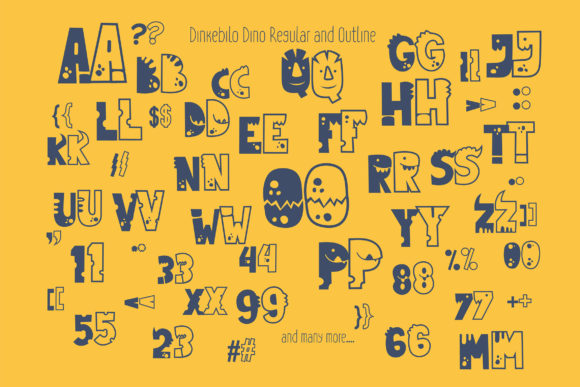 Dinkebilo Dino Font - Preview 3