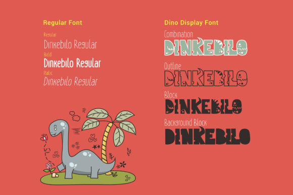 Dinkebilo Dino Font - Preview 5