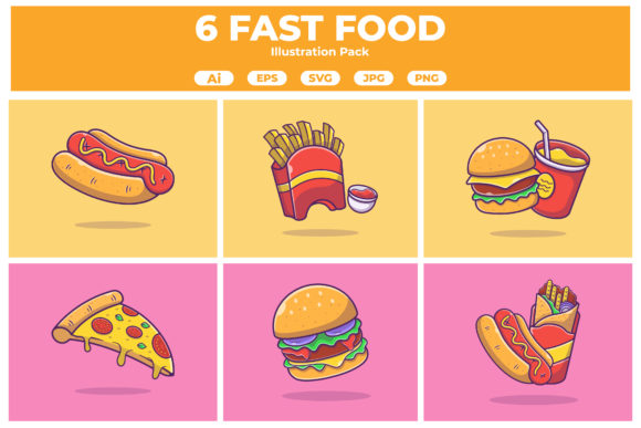 Fast Food Illustration Collection