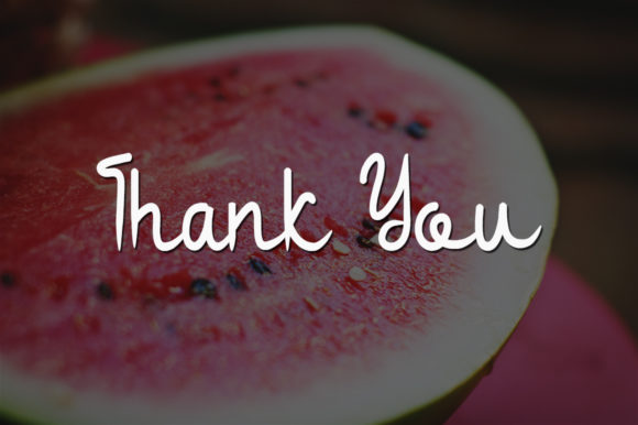 Fresh Watermelon Font PNG with transparent background - Preview 4
