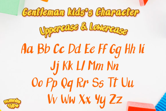 Gentleman Kids Font PNG with transparent background - Preview 1