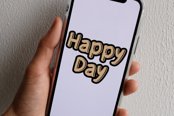 Happy Lamp Font PNG with transparent background - Preview 1